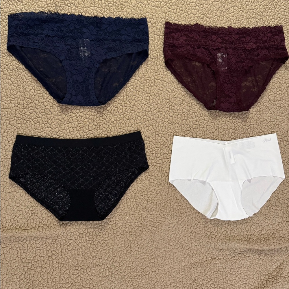 Four pairs of Victoria Secret panties
